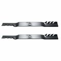 Oregon Lawn Mower Blades 2-pc Set, Gator G3, 21-3/8'' 7 pt. star for 42'' Deck, fits John Deere 528932